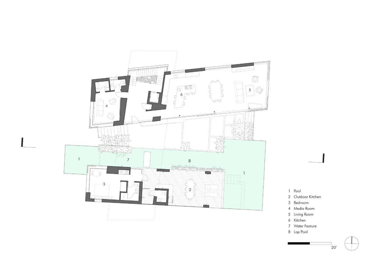 Seagrape Residence Architectural Floor Plan Drawing