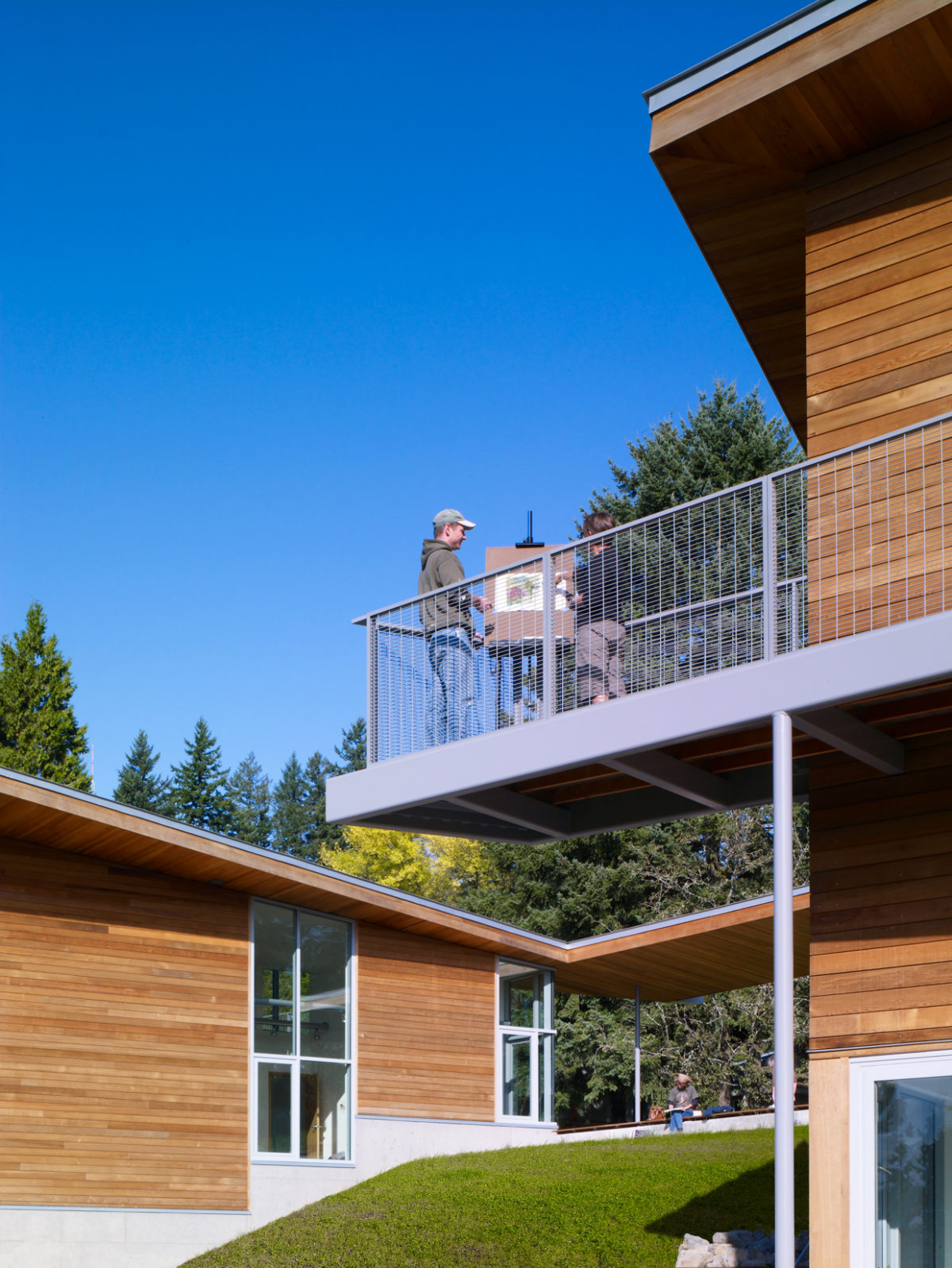 Oregon College of Art and Craft Painter on the Exterior Balcony