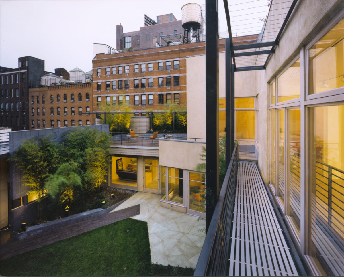 W 22nd Street Penthouse Context Catwalk and Courtyard