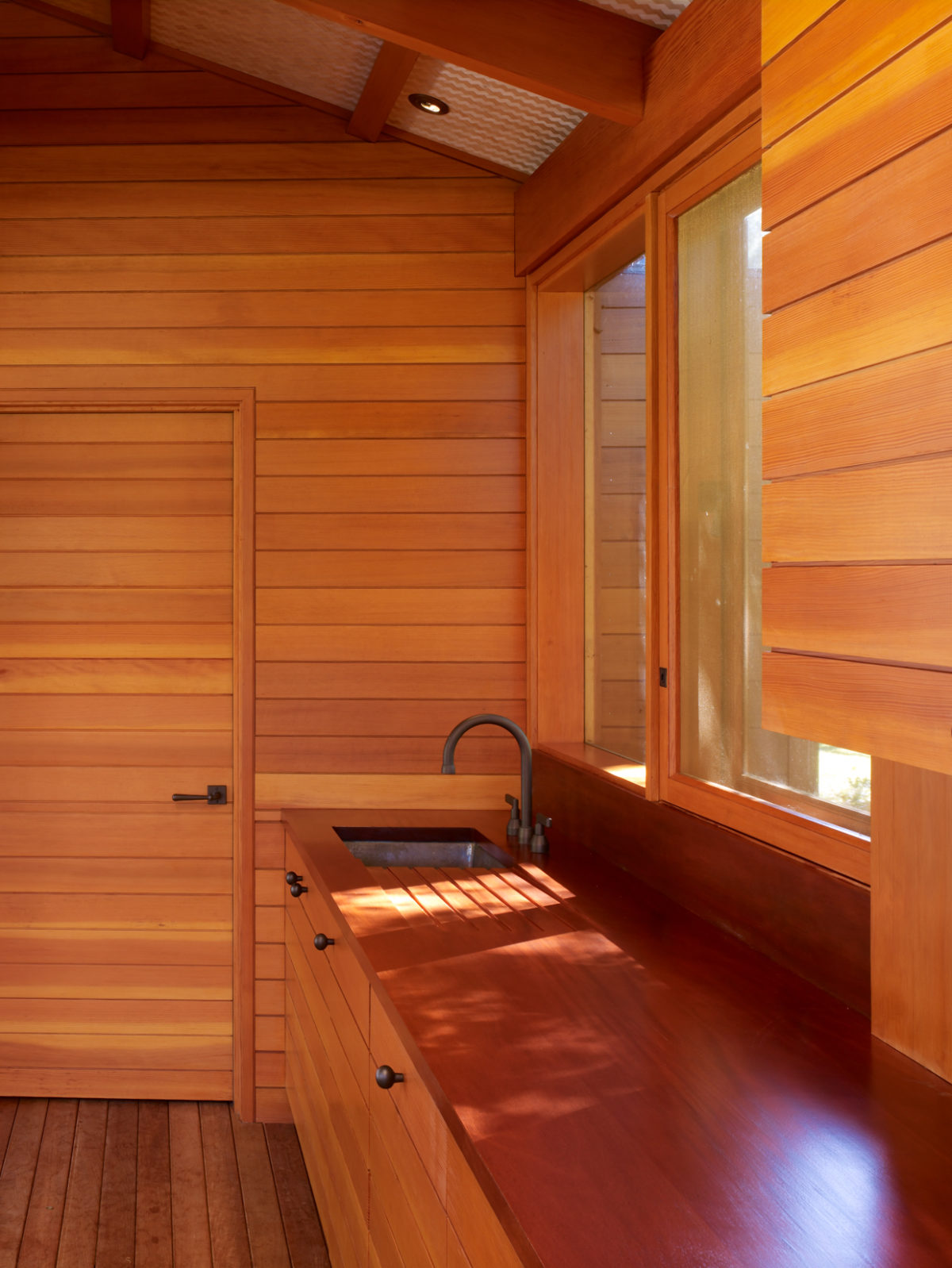 Western Red Cedar Interior Walls Kitchen