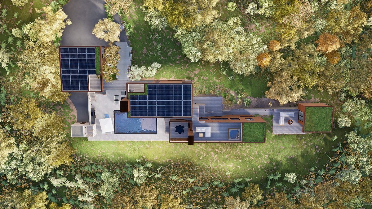 Dune House Aerial Rendering
