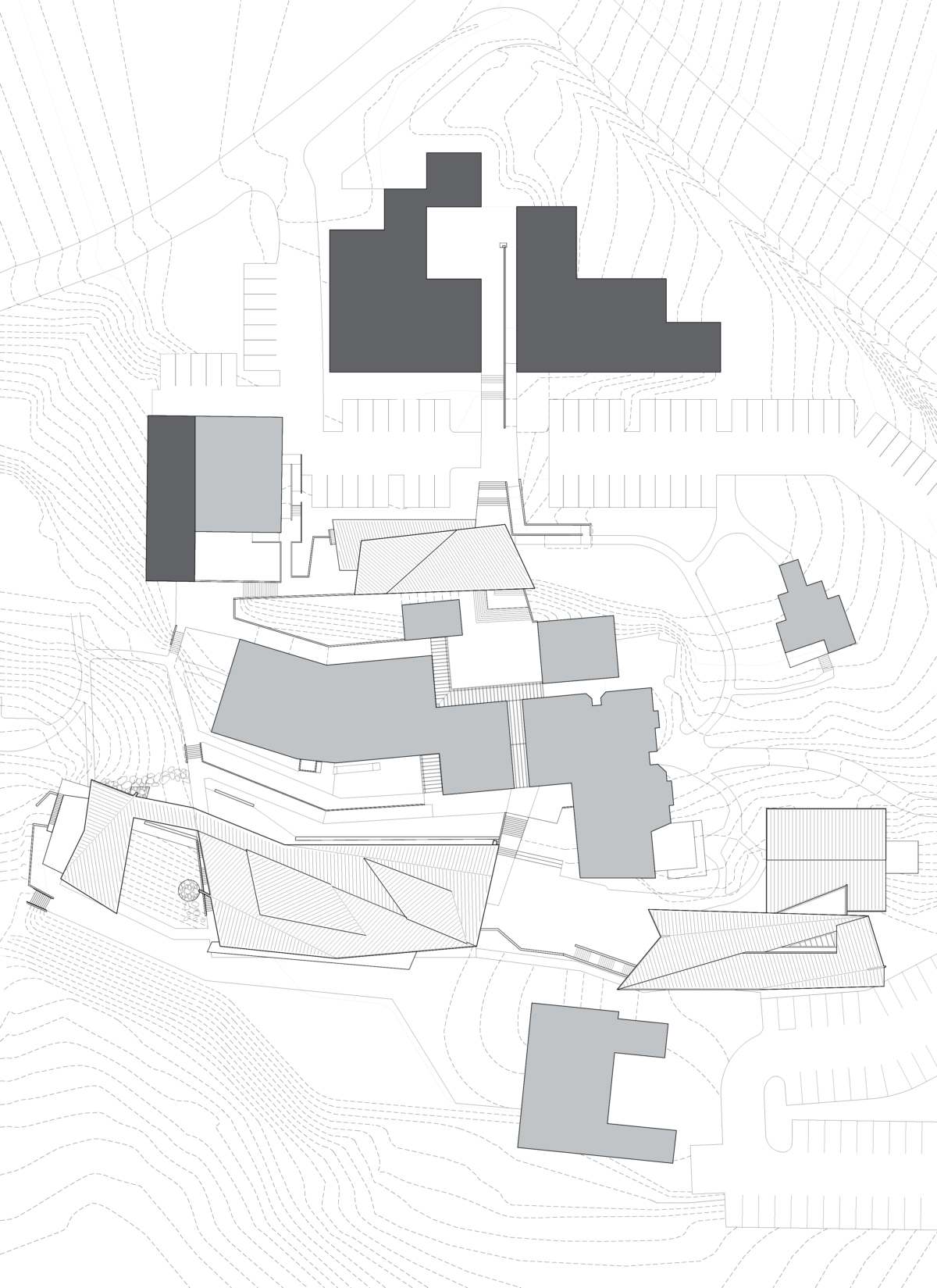 Oregon College of Art and Craft Architectural Site Plan Drawing