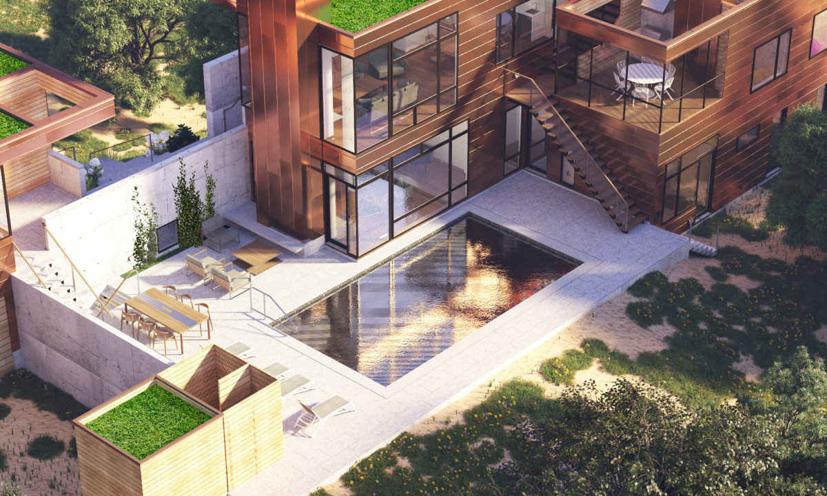 Dune House Modern Pool Deck